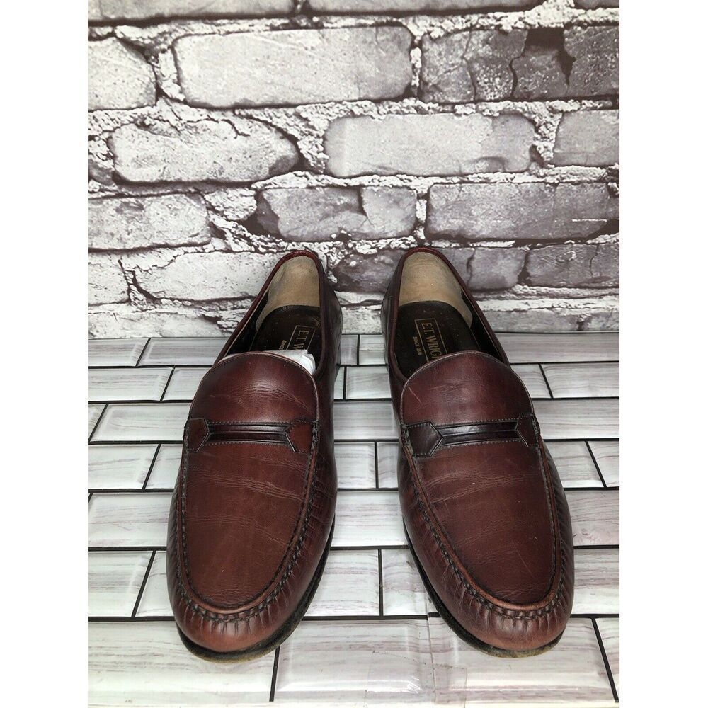 E.T. Wright 1876 Brown Leather Loafers Slip On Dress Shoes Men Sz 10.5D US/44EU - Picture 11 of 16